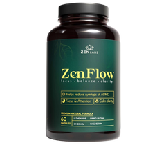 ZenFlow™ ADHD relieve complex formula, 90 cps.