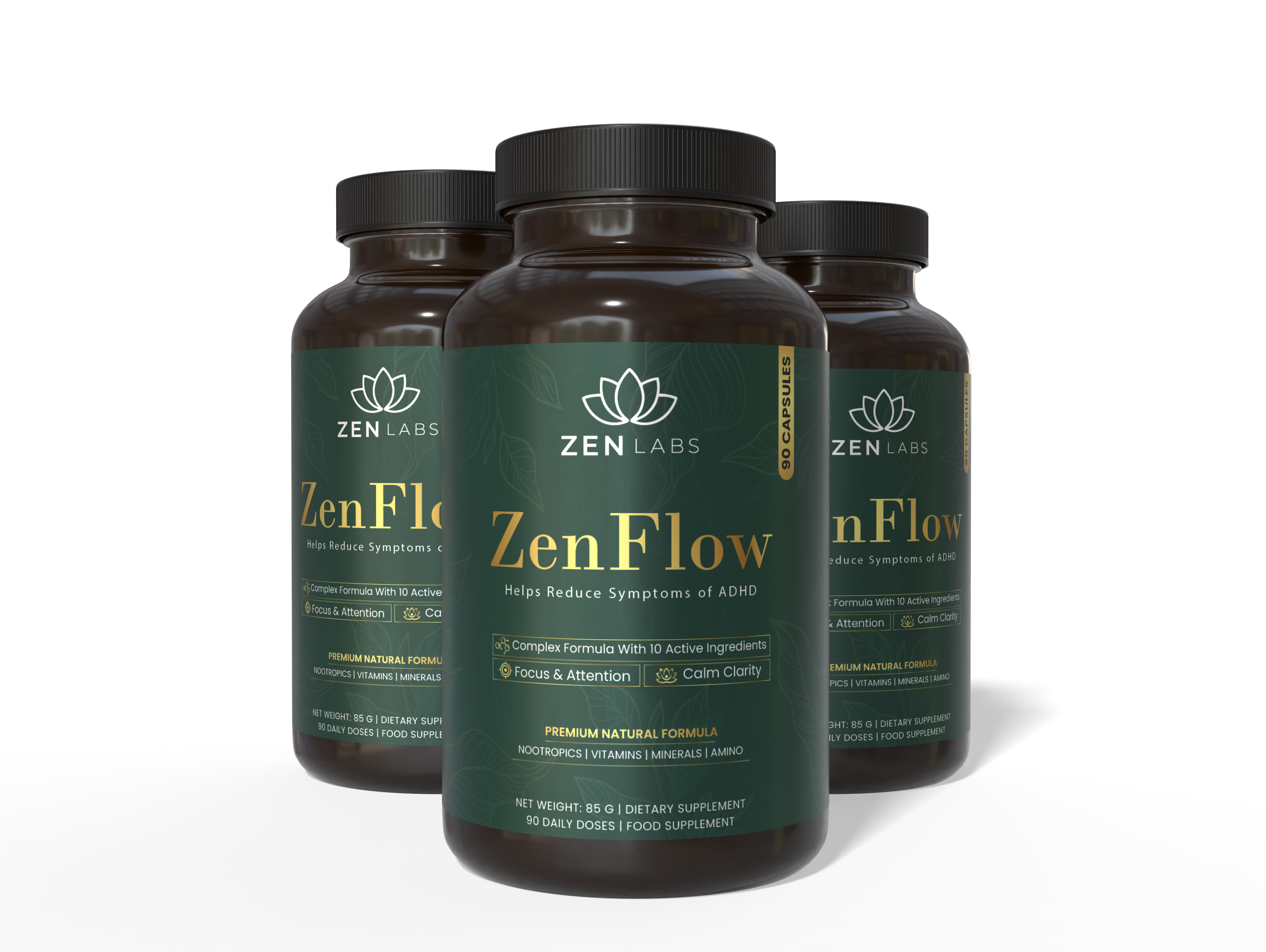 ZenFlow™ - Focus and Motivation complex, 90 cps.