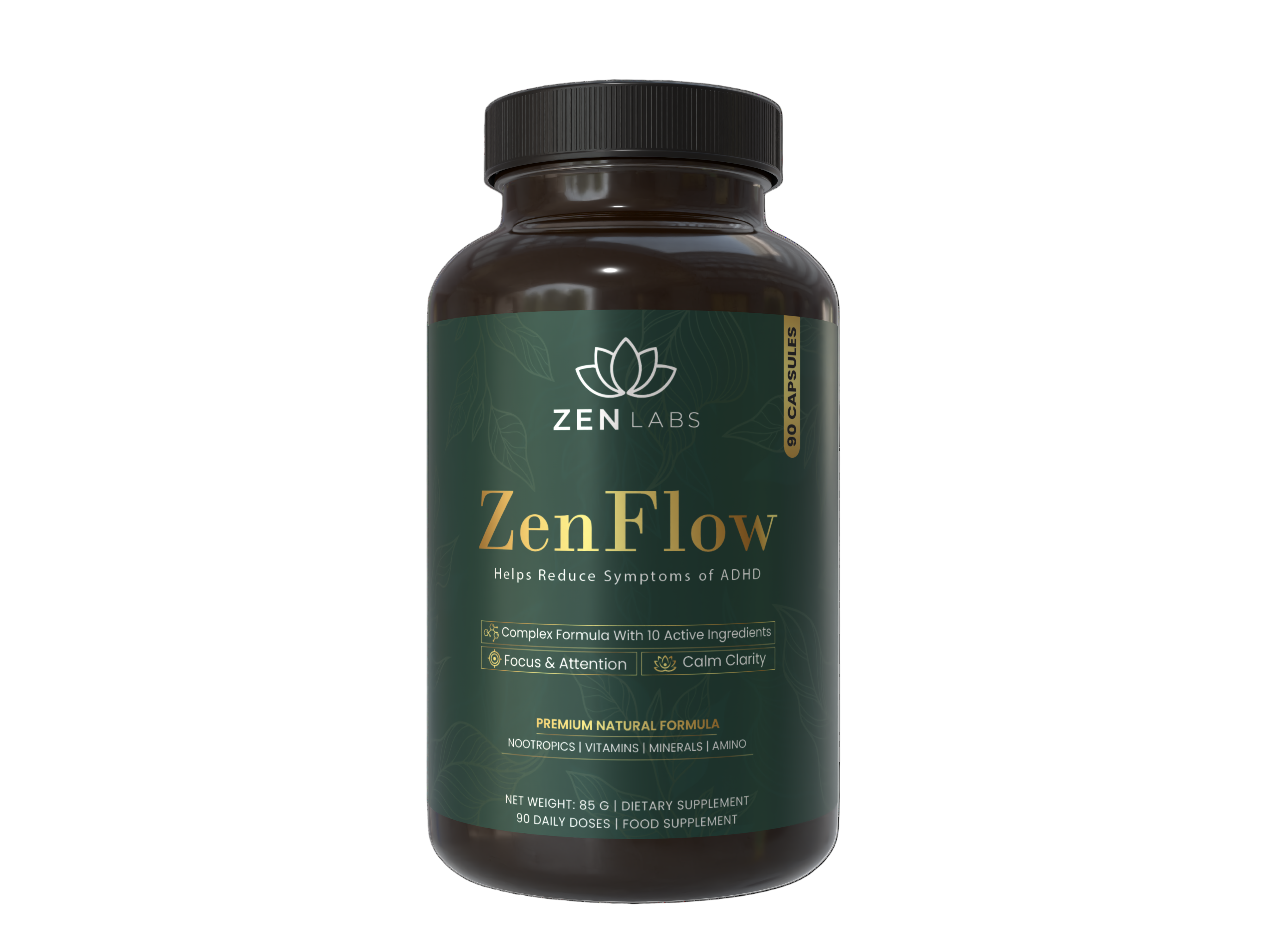 ZenFlow™ - Focus and Motivation complex, 90 cps.